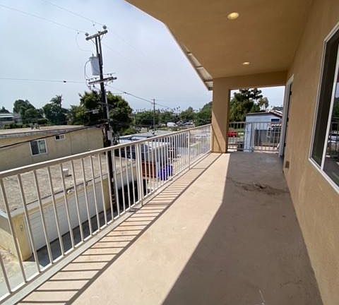 Balcony off Living Area. Water views to the Bay. Dimensions: 25ft x 7ft