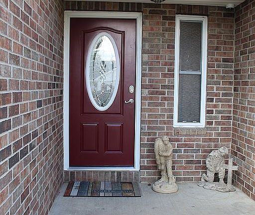 Brand new steel entry door