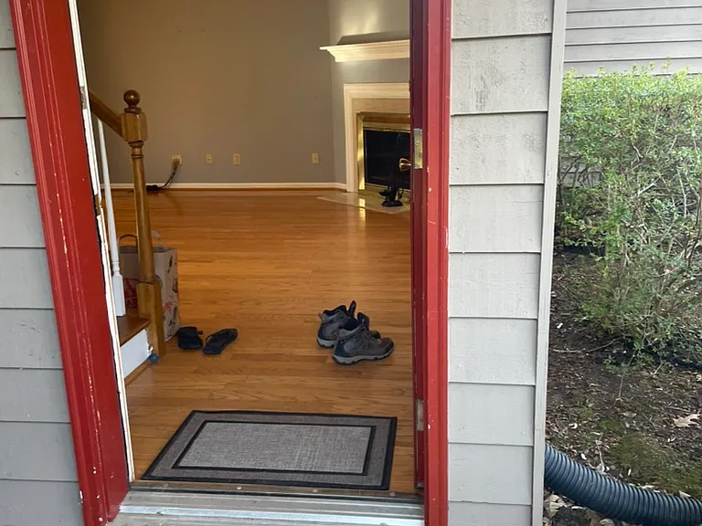 Front door leading to the living room