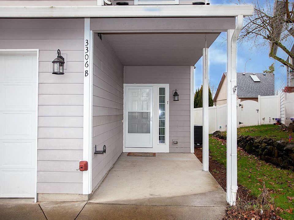 Looking straight at your front door. We installed a storm/screen door for extra protection from the cold and extra cool air flow in the summer.