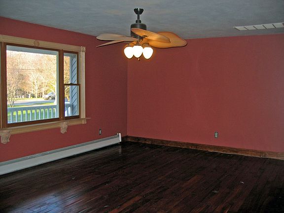 Freshly painted and gleaming hardwood floors
