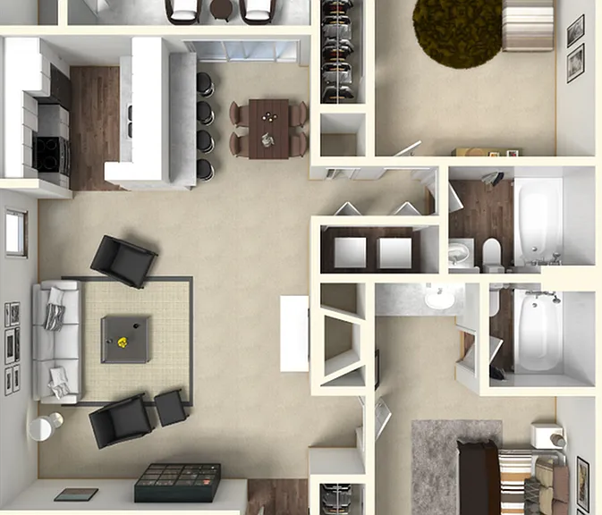 2 Bedroom 2 Bath 2 Bedroom 2 Bath