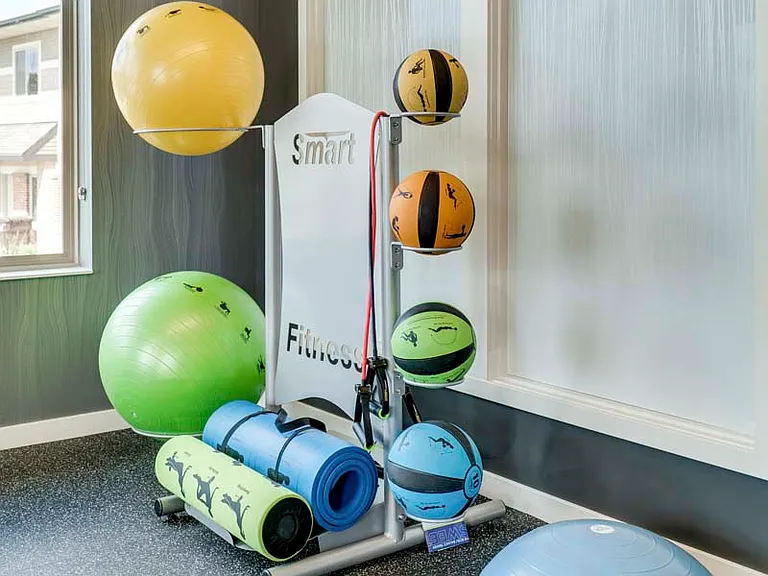 Our yoga studio is fully equipped for your workout needs!