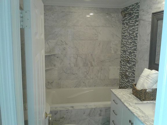 Hall bath deep soaker tub