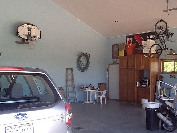 Basketball in garage