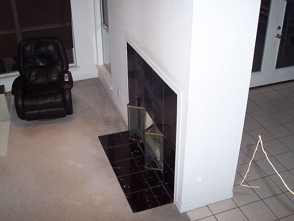 Double sided fireplace