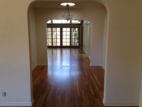 View from front door to rear