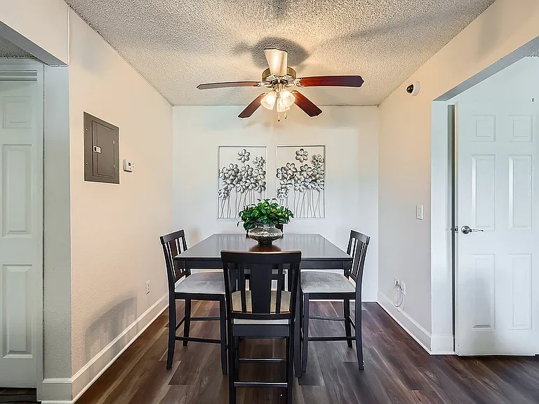 Step into elegance with this inviting dining space, perfectly crafted for intimate meals.