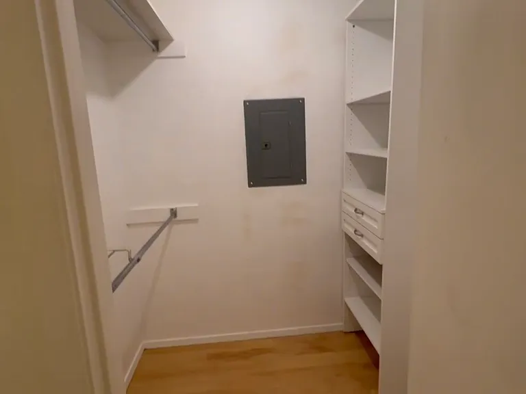 Walk-in closet.