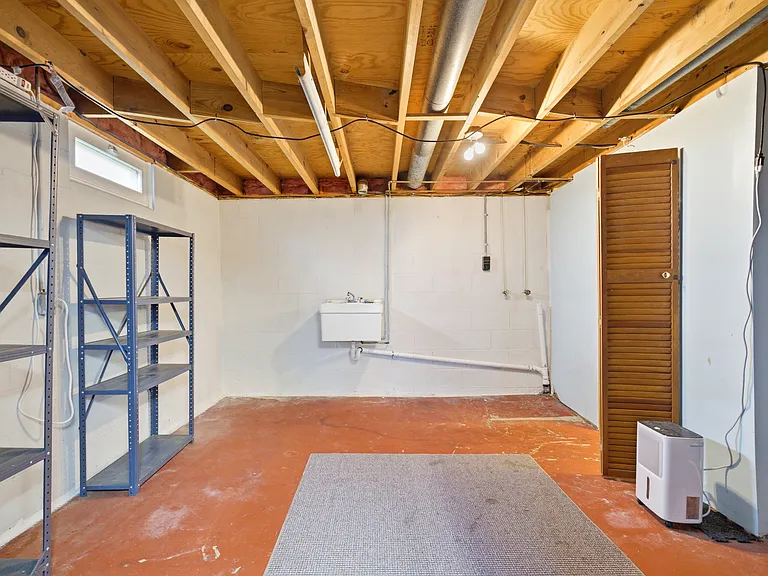 Utility room in basement