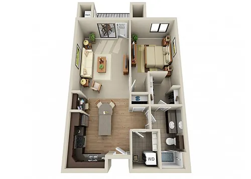 Floor plan 1X1