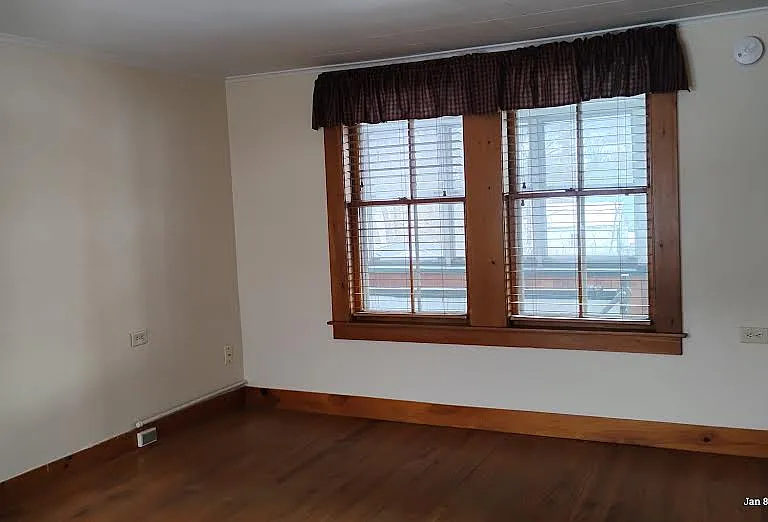 Enclosed in porch helps keep living room ultra quiet.