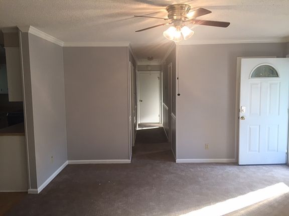 Living room entry and hall