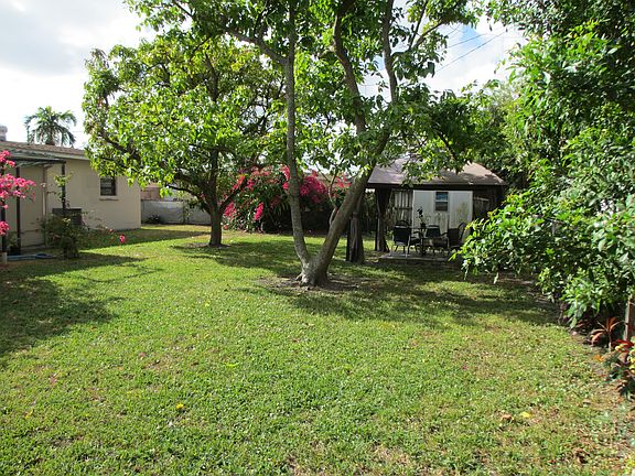 large fenced back yard