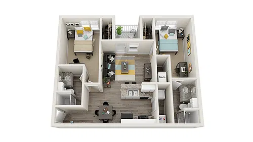Floor plan The Redbird Renovated