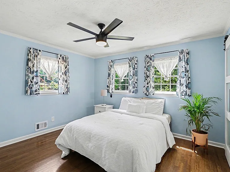 Master bedroom with ensuite bathroom