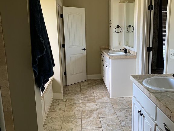 Master bathroom with double vanities.