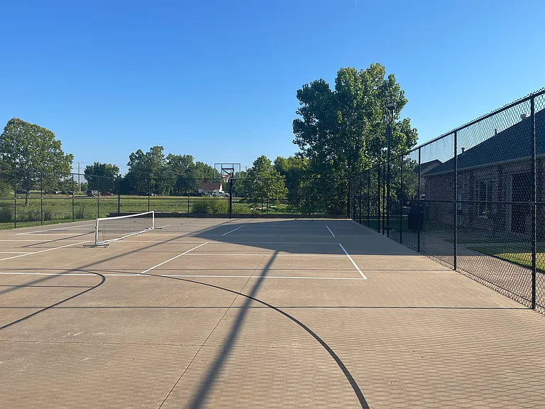 Basketball and pickleball courts