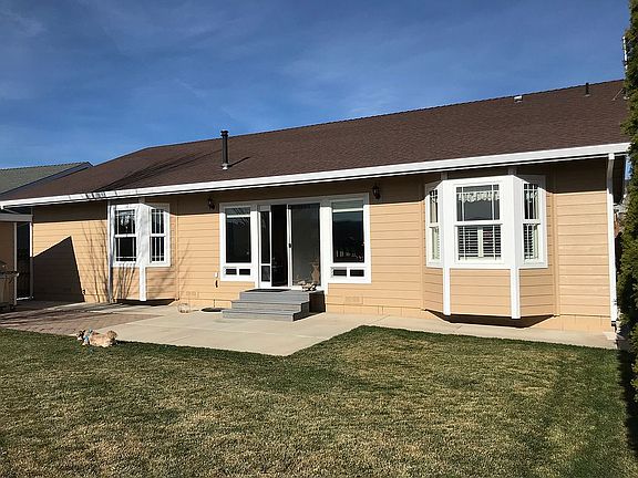 Back of house, bay windows