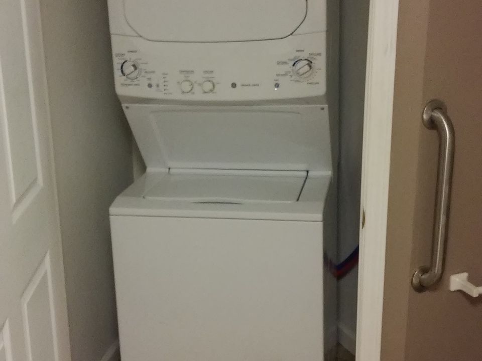 Stackable washer and dryer