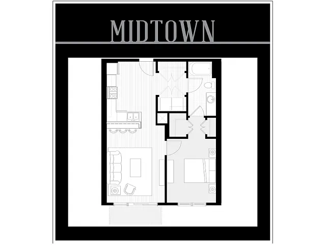 Floor plan 1 bedroom