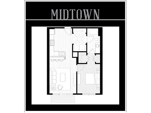 Floor plan 1 bedroom
