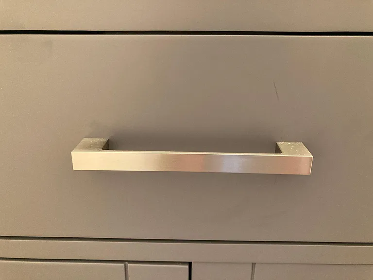 Bath vanity brushed nickel hardware