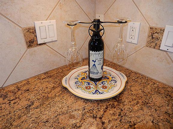 Detail of the nice granite counters.