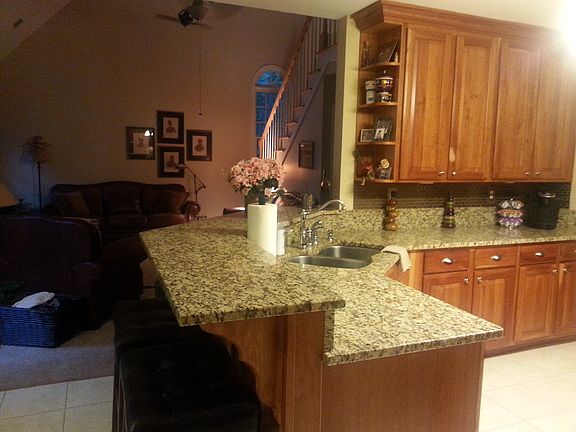 Kitchen facing Family Room