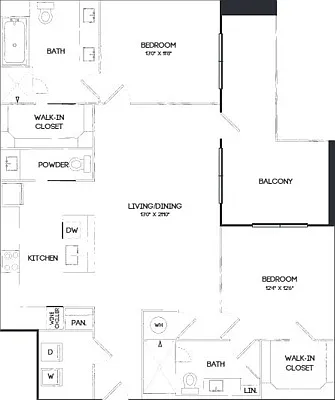 B4G | 2x2 | 1254 sq ft B4G | 2x2 | 1254 sq ft
