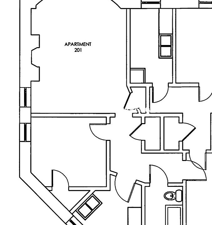 Similar floor plan to 101