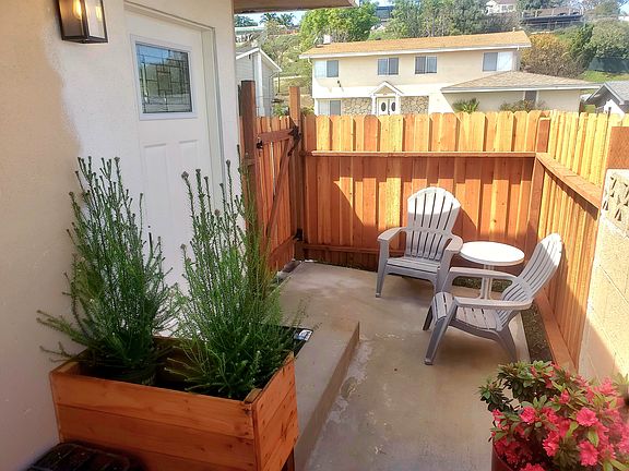 Private patio