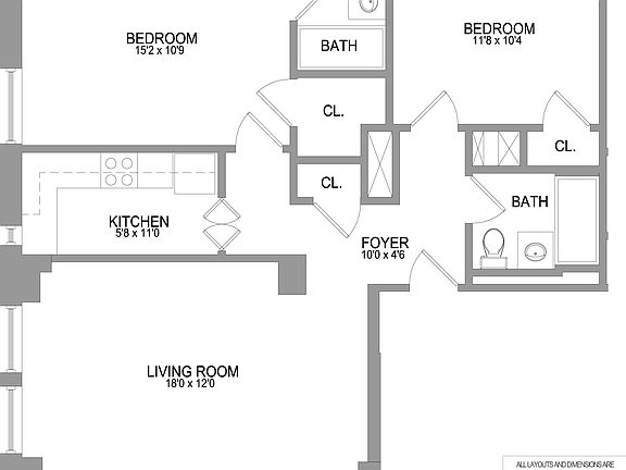 2nd image of 15 Park Ave #802