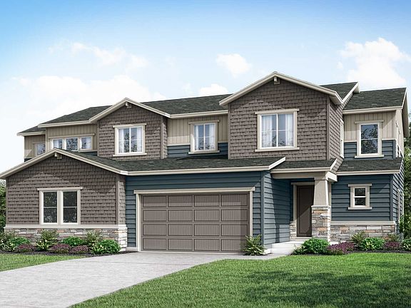 Craftsman Exterior Style D - Right Side of Duplex
