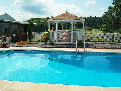 12 ft gazebo & pool