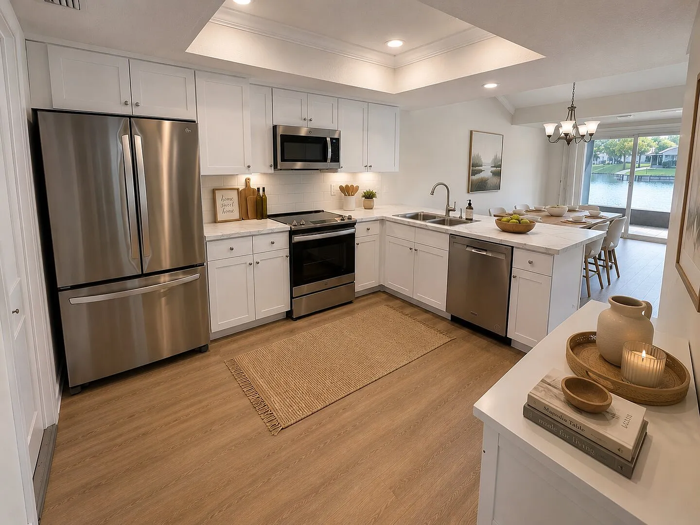 2 Bed 2 Bath Luxury Waterfront Townhome with Screened Lanai & Garage! — Photo 3