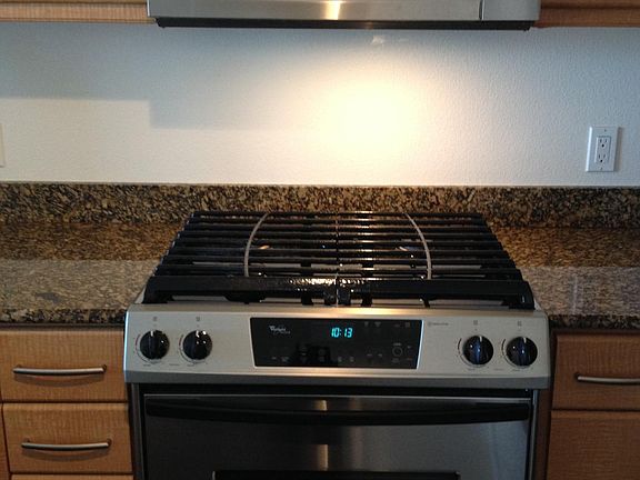 5 burner stove top + oven + built in Microwave