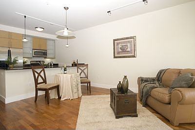 Living room with Kitchen