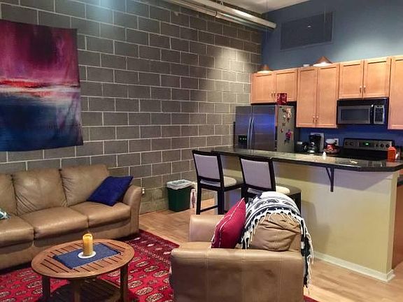 Living Area & Kitchen
