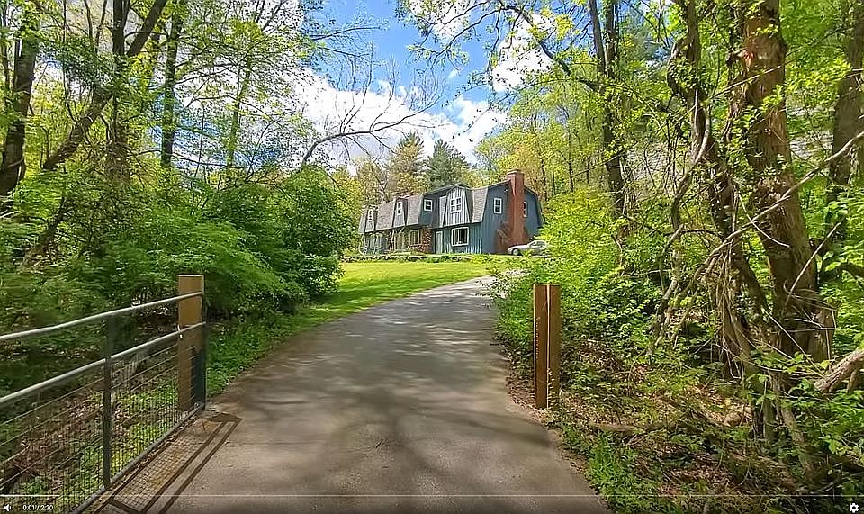 House end of the driveway