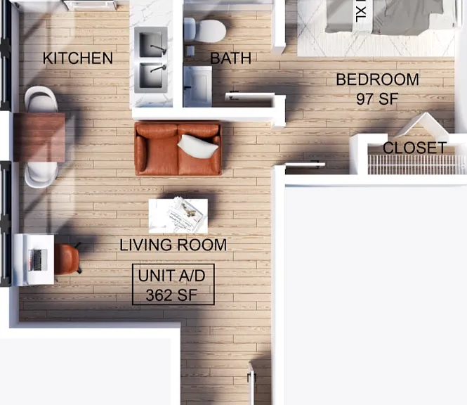 1 Bedroom | 1 Bathroom Apartment 1 Bedroom | 1 Bathroom Apartment