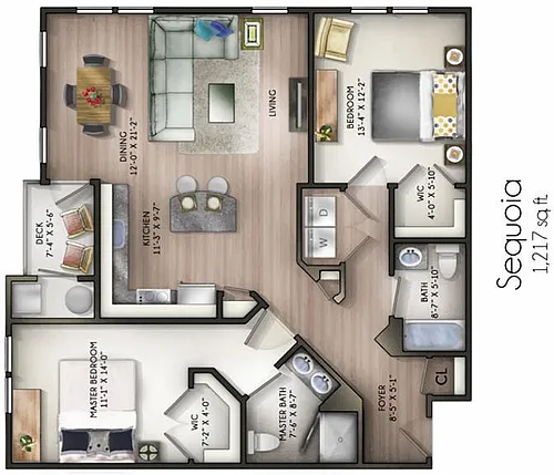 Floor plan Sequoia