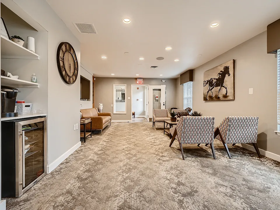 Leasing office with coffee bar