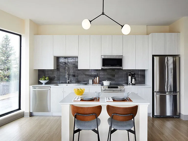 Two-Bedroom Kitchen with Island