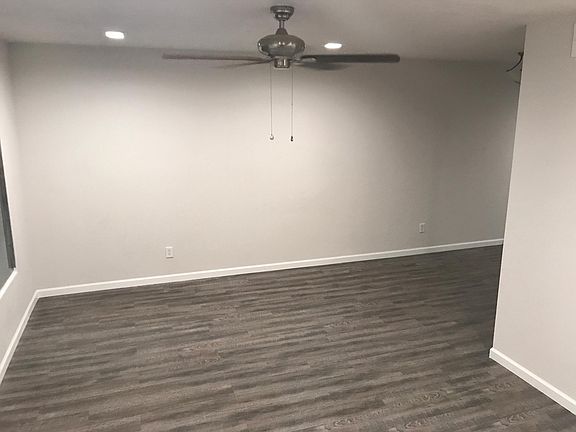 Downstairs Family Room - New wood-style floloring