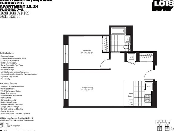 2nd image of 350 Clarkson Ave APT 222