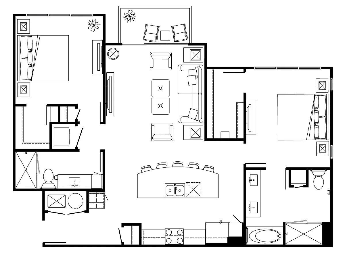 Floor plan E1