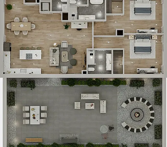 Two Bedroom Suite with Terrace