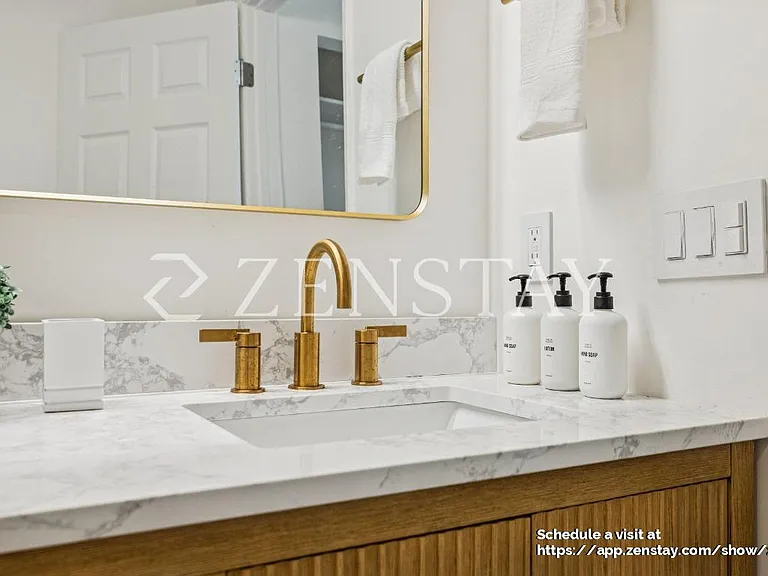 BathroFully Renovated Master Bath with Open Shower and Soaker Tub!om 1
