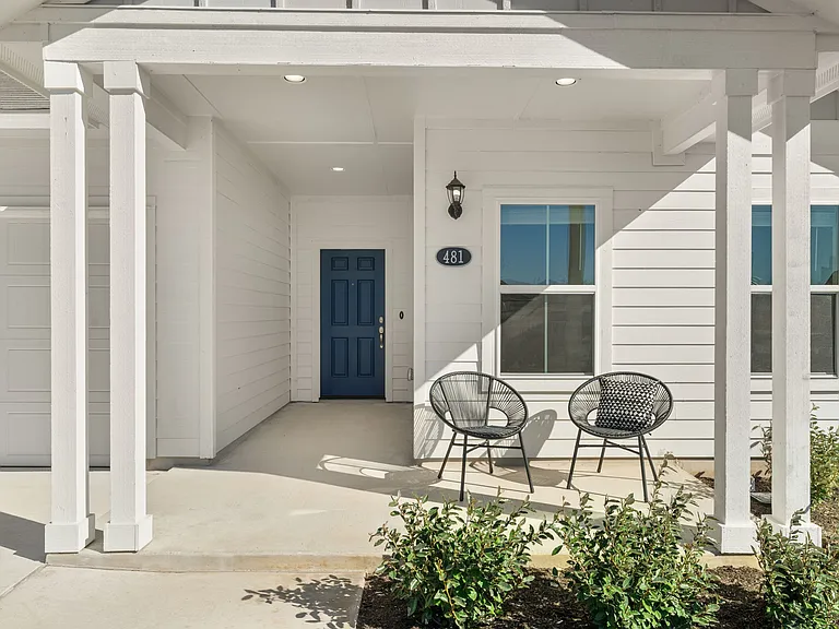 Welcoming front porch entrance